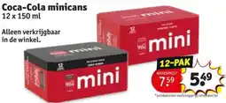 Kruidvat Coca-Cola minicans aanbieding