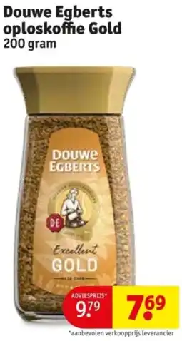 Kruidvat Douwe Egberts oploskoffie Gold aanbieding