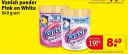 Kruidvat Vanish poeder Pink en White aanbieding