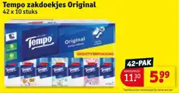 Kruidvat Tempo zakdoekjes Original aanbieding