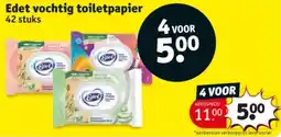 Kruidvat Edet vochtig toiletpapier aanbieding