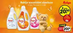 Kruidvat Robijn wasmiddel vloeibaar aanbieding