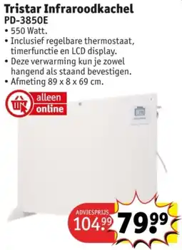 Kruidvat Tristar Infraroodkachel PD-3850E aanbieding
