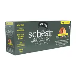 Zooplus 12x80g Schesir After Dark Mix: 4 smaken nat kattenvoer aanbieding
