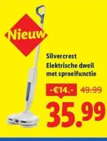Lidl Silvercrest Elektrische dweil met sproeifunctie aanbieding