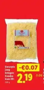 Lidl Geraspte belegen Goudse kaas 30+ aanbieding