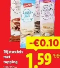 Lidl Rijstwafels mettopping aanbieding