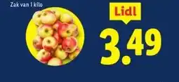 Lidl Bio appels Zak van aanbieding