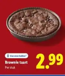 Lidl Brownie taart aanbieding