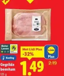 Lidl Gegrilde beenham aanbieding