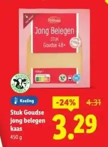 Lidl Stuk Goudse jong belegen kaas aanbieding