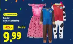 Lidl Kinder carnavalskleding aanbieding