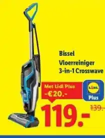 Lidl Bissel Vloerreiniger 3-in-1 Crosswave aanbieding