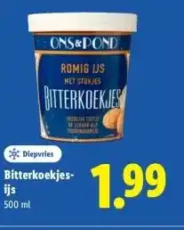 Lidl Bitterkoekjes-ijs aanbieding