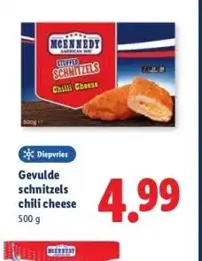 Lidl Gevulde schnitzels chili cheese aanbieding