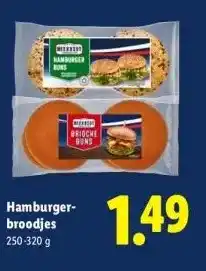 Lidl Hamburger- broodjes aanbieding