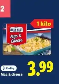 Lidl Mac & cheese aanbieding