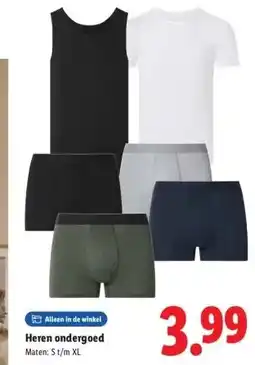 Lidl Heren ondergoed aanbieding