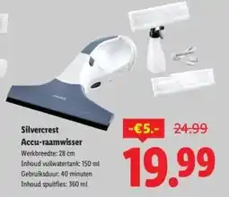 Lidl Silvercrest Accu-raamwisser aanbieding