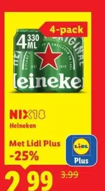 Lidl Heineken aanbieding