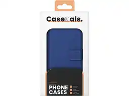 MediaMarkt Caseuals 2-in-1 Leather Wallet Bookcase Met Magsafe Voor Apple Iphone 15 Blauw aanbieding