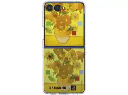 MediaMarkt Samsung Flipsuit Bloem Van Gogh Telefoonhoesje Voor Samsung Galaxy Z Flip7 Groen aanbieding