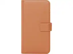 MediaMarkt Caseuals Genuine Leather Wallet Bookcase Telefoonhoesje Voor Samsung Galaxy S24 Bruin aanbieding