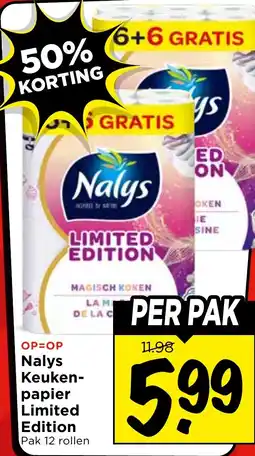 Vomar Voordeelmarkt Nalys Keukenpapier Limited Edition aanbieding