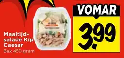 Vomar Voordeelmarkt Maaltijdsalade Kip Caesar aanbieding