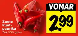 Vomar Voordeelmarkt Zoete Puntpaprika aanbieding