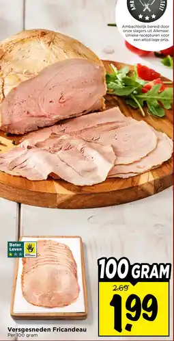 Vomar Voordeelmarkt Versgesneden Fricandeau aanbieding