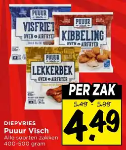 Vomar Voordeelmarkt Diepvries Puuur Visch aanbieding
