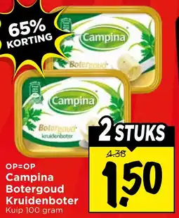 Vomar Voordeelmarkt Campina Botergoud Kruidenboter aanbieding