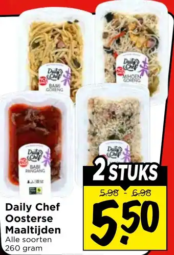 Vomar Voordeelmarkt Daily Chef Oosterse Maaltijden aanbieding