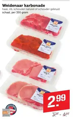 Coop Weidenaar karbonade aanbieding
