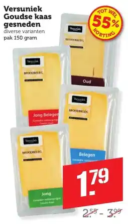 Coop Versuniek Goudse kaas gesneden aanbieding