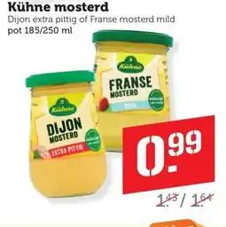 Coop Kühne mosterd aanbieding