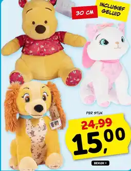 Boekenvoordeel Disney knuffels aanbieding