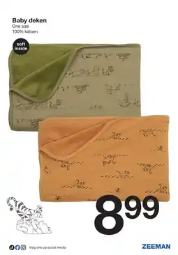 Zeeman Baby deken aanbieding