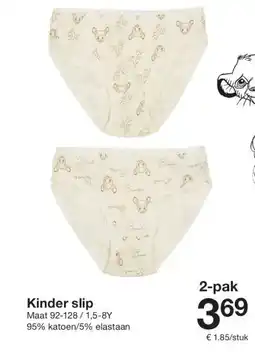Zeeman Kinder slip aanbieding