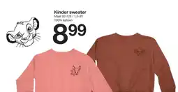 Zeeman Kinder sweater aanbieding