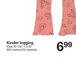 Zeeman Kinder legging aanbieding