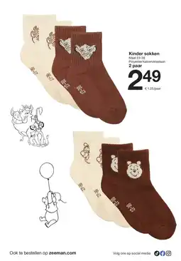 Zeeman Kinder sokken aanbieding