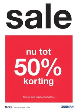Zeeman sale aanbieding