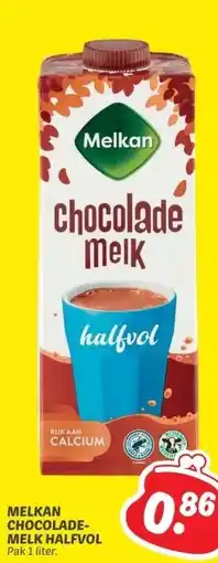 Dekamarkt MELKAN CHOCOLADE- MELK HALFVOL aanbieding