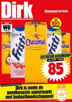 Dirk Chocomel of Fristi aanbieding