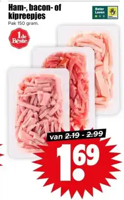 Dirk Ham-, bacon-of kipreepjes aanbieding