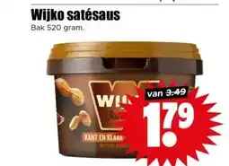 Dirk Wijko satésaus aanbieding