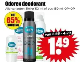 Dirk Odorex deodorant aanbieding