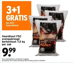 GAMMA Haardhout FSC ovengedroogd berkenhout aanbieding